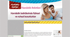 Desktop Screenshot of hamilelikbelirtileri.org